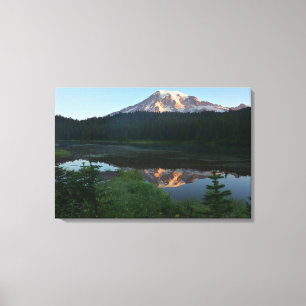 Mount Rainier Reflected Sunrise II Canvas Print