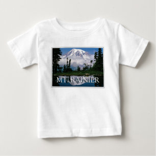 Mount Rainier   Reflection in a Mountain Pond Baby T-Shirt