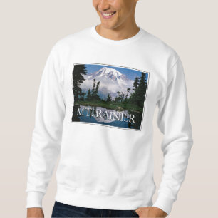 Mount Rainier Reflection in a Mountain Pond Sweatshirt