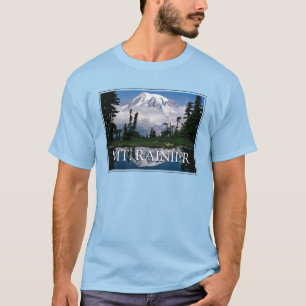 Mount Rainier   Reflection in a Mountain Pond T-Shirt