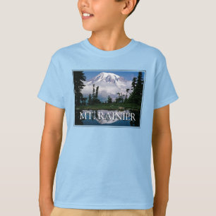 Mount Rainier   Reflection in a Mountain Pond T-Shirt