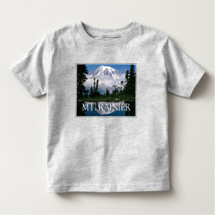 Mount Rainier   Reflection in a Mountain Pond Toddler T-Shirt