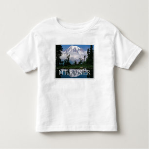 Mount Rainier   Reflection in a Mountain Pond Toddler T-Shirt