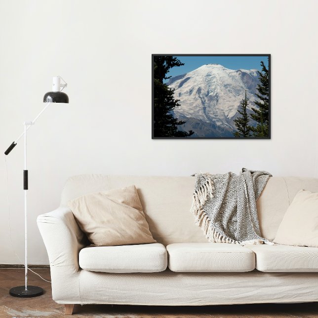 Mount Rainier Scenery Landscape Photo Print (In Situ Framed)