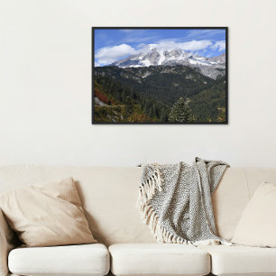 Mount Rainier Scenic Valley Landscape Photo Print
