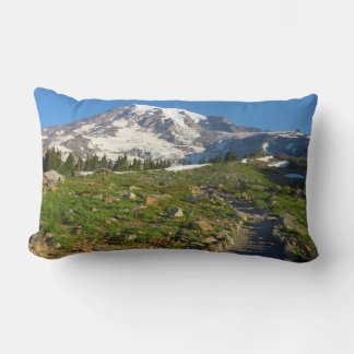 Mount Rainier Skyline Trail View Lumbar Cushion