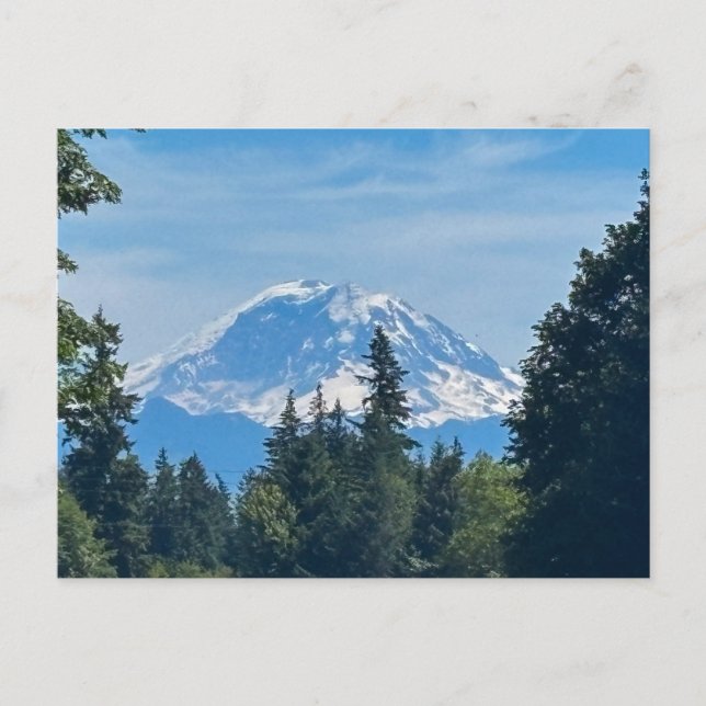 Mount Rainier Snow-Capped Peak Postcard (Front)
