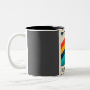 Mount Rainier Travel Art Two-Tone Coffee Mug