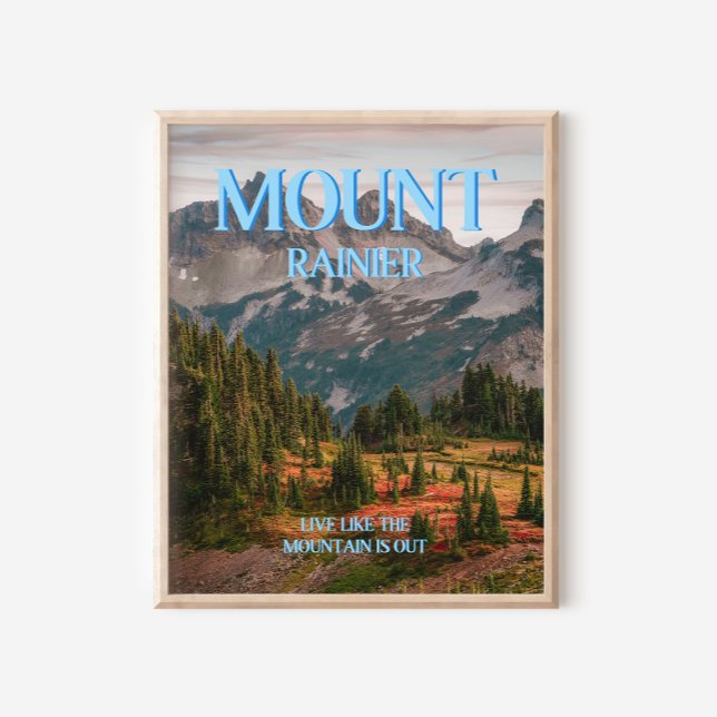 Mount Rainier Trendy Wall Art Print (Creator Uploaded)