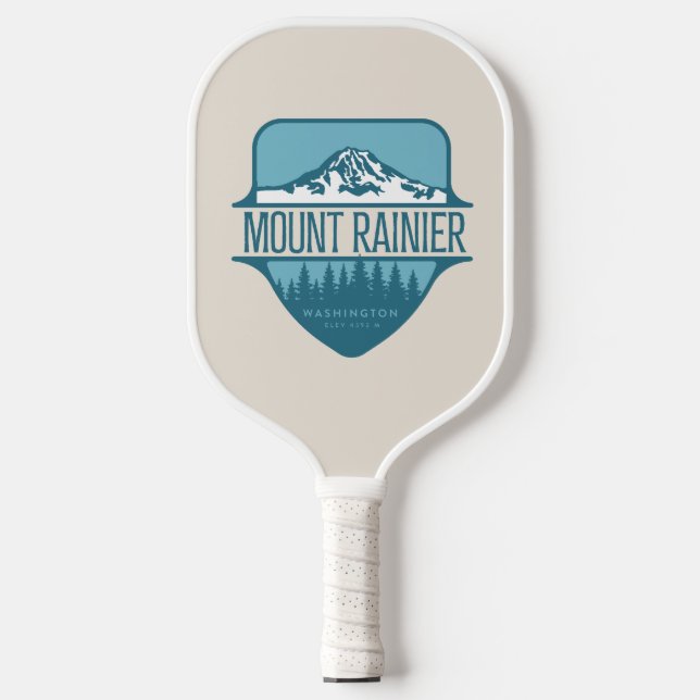 Mount Rainier Washington Mountain crest design Pickleball Paddle (Front)