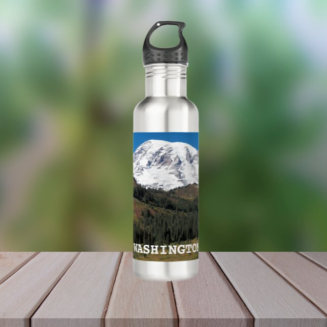 Mount Rainier Washington Photo 710 Ml Water Bottle (In Situ)