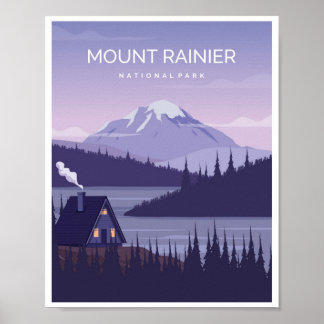 Mount Rainier Washington Poster