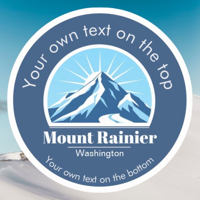 Mount Rainier Washington ski area Vinyl Sticker (Creator Uploaded)
