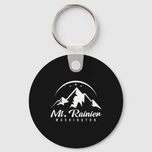 Mount Rainier Washington Ski Resort Skiing Snowboa Key Ring
