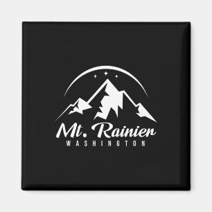 Mount Rainier Washington Ski Resort Skiing Snowboa Magnet