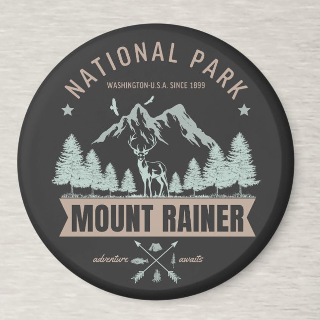 Mount Rainier Wilderness Deer  Magnet (Creator Uploaded)