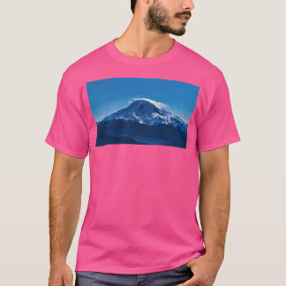 Mount Rainier With Lenticular Cloud (Oil Painting) T-Shirt