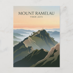 Mount Ramelau Summit Timor-Leste Postcard