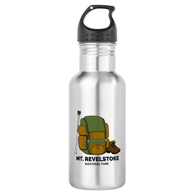 Mount Revelstoke National Park Backpack 532 Ml Water Bottle (Front)