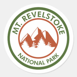 Mount Revelstoke National Park Classic Round Sticker
