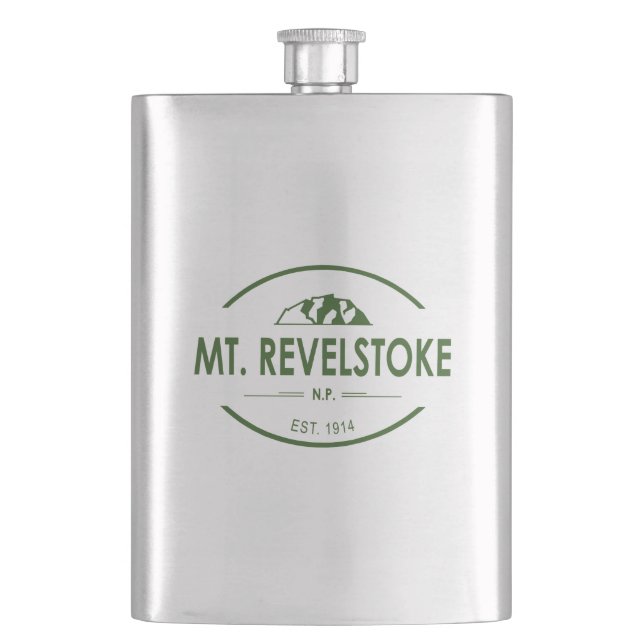 Mount Revelstoke National Park Hip Flask (Front)