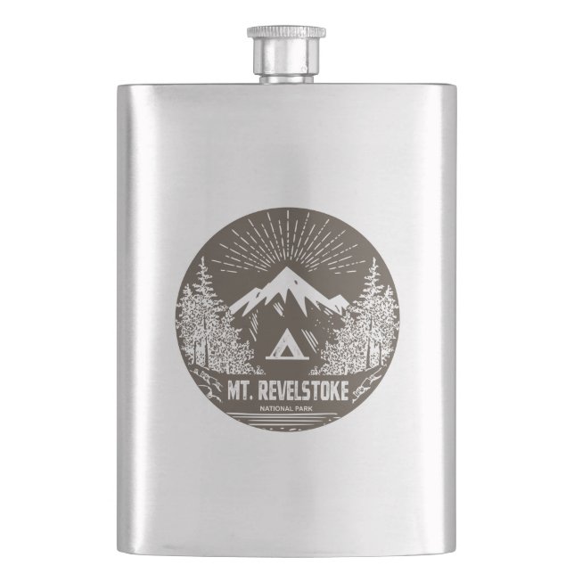 Mount Revelstoke National Park Hip Flask (Front)