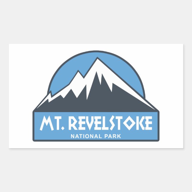 Mount Revelstoke National Park Rectangular Sticker (Front)