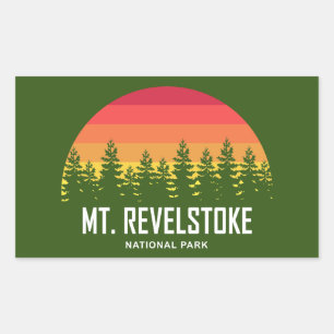 Mount Revelstoke National Park Rectangular Sticker