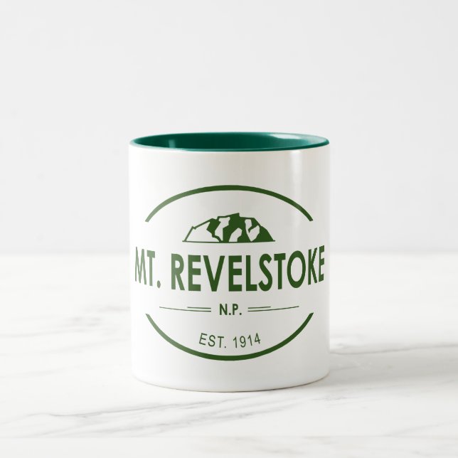Mount Revelstoke National Park Two-Tone Coffee Mug (Center)
