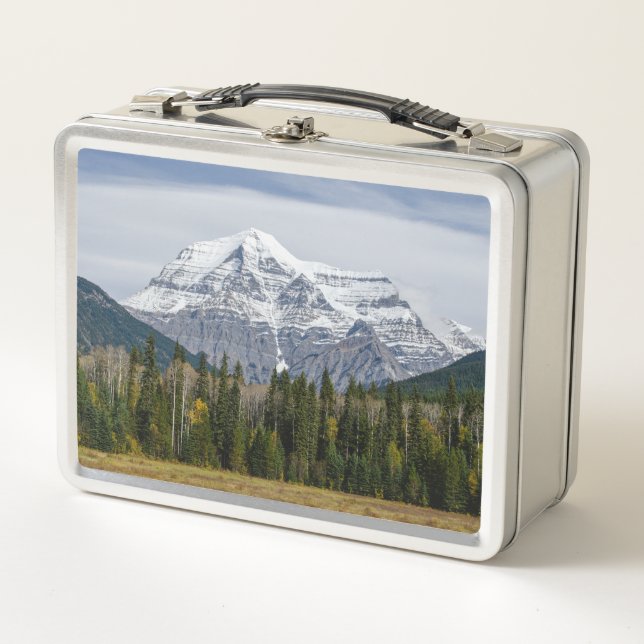 Mount Robson, Canadian Landscape Photography Metal Lunch Box (Front)