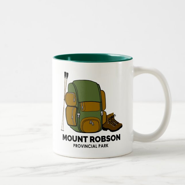 Mount Robson Provincial Park Backpack Two-Tone Coffee Mug (Right)