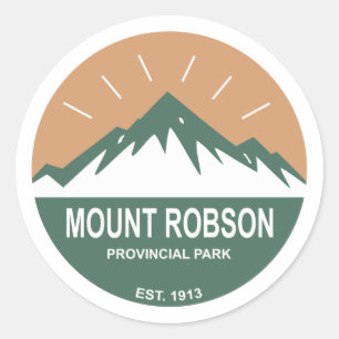 Mount Robson Provincial Park Classic Round Sticker