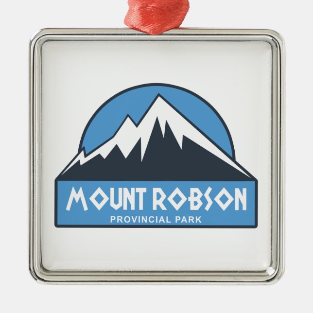 Mount Robson Provincial Park Metal Tree Decoration (Front)