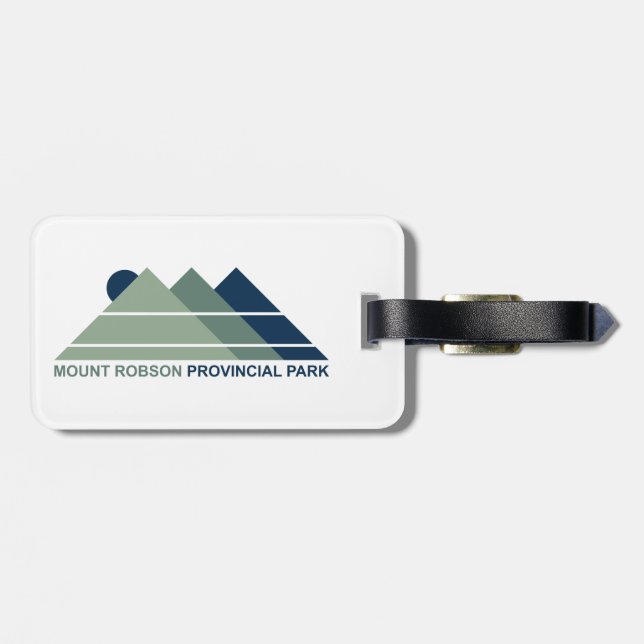 Mount Robson Provincial Park Mountain Sun Luggage Tag (Back Horizontal)