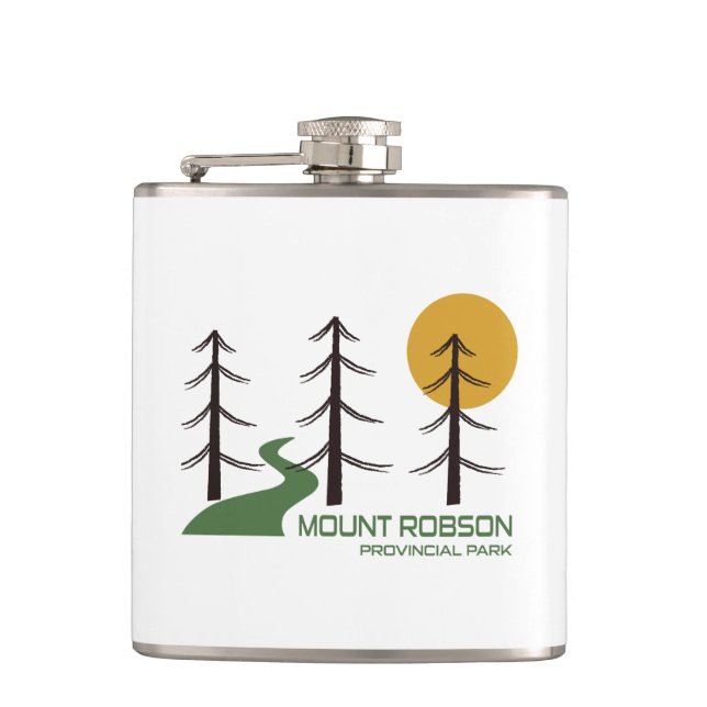 Mount Robson Provincial Park Trail Hip Flask (Front)