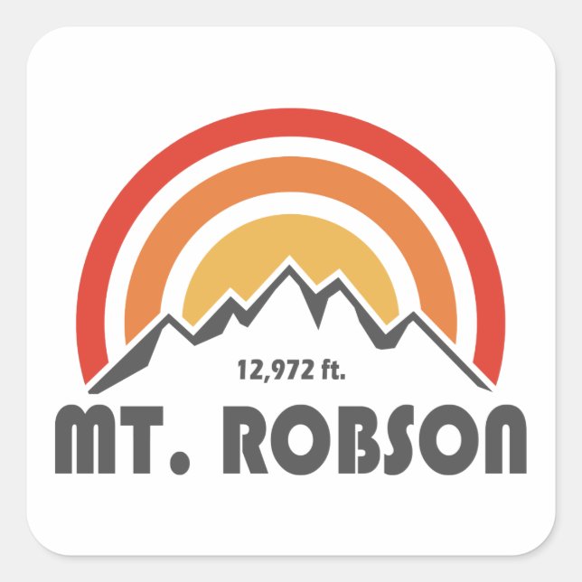Mount Robson Square Sticker (Front)