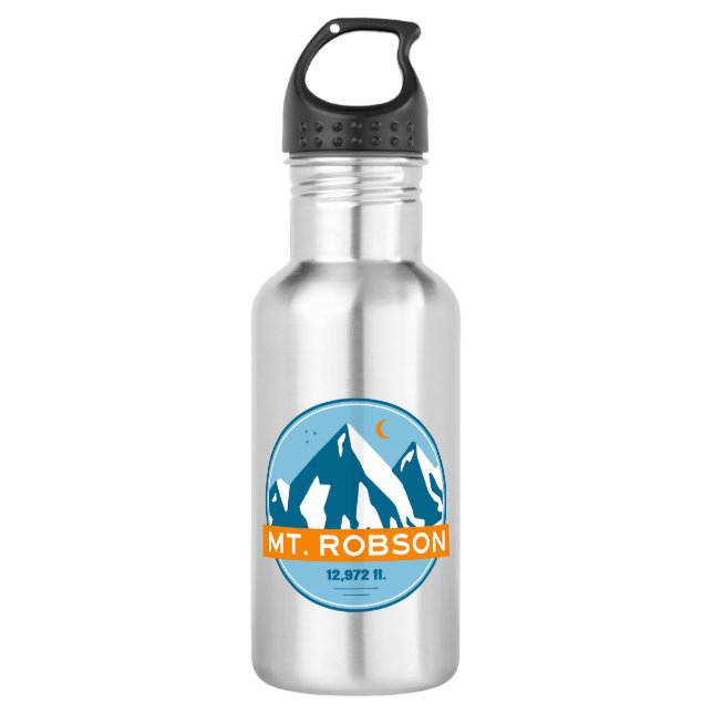 Mount Robson Stars Moon 532 Ml Water Bottle (Front)