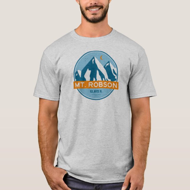 Mount Robson Stars Moon T-Shirt (Front)