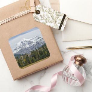 Mount Robson Summit – Canadian Rockies Square Sticker