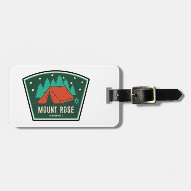 Mount Rose Wilderness Nevada Camping Luggage Tag (Front Horizontal)
