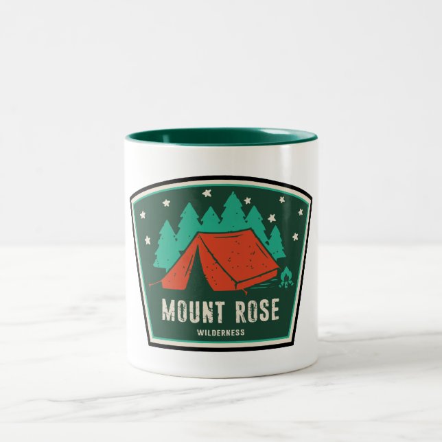 Mount Rose Wilderness Nevada Camping Two-Tone Coffee Mug (Center)
