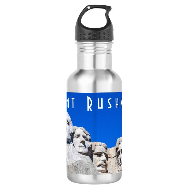 Mount Rushmore 18 oz Water Bottle (Front)