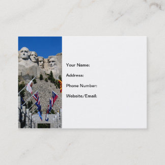 Mount Rushmore Customisable Photo Souvenir Business Card