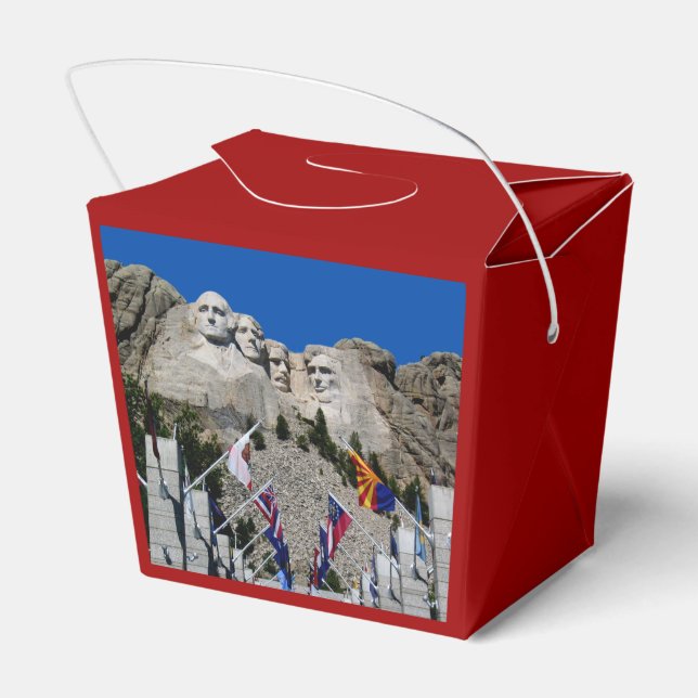 Mount Rushmore Customisable Photo Souvenir Favour Box (Back Side)