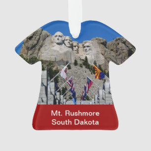 Mount Rushmore Customisable Photo Souvenir Ornament