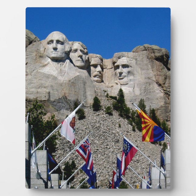 Mount Rushmore Customisable Photo Souvenir Plaque (Front)