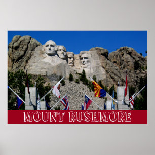 Mount Rushmore Customisable Photo Souvenir Poster