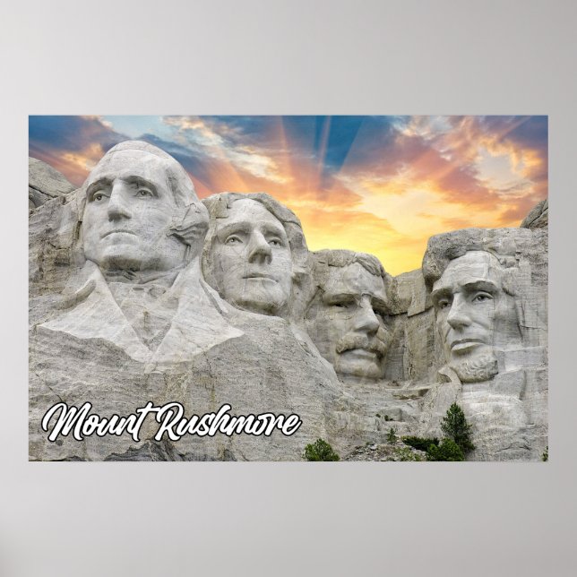 Mount Rushmore, Keystone, South Dakota Poster (Front)