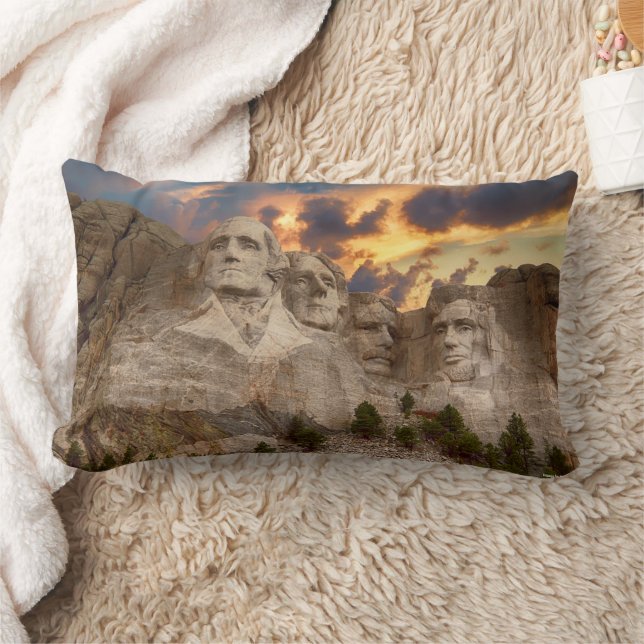 Mount Rushmore National Memorial Lumbar Cushion (Blanket)