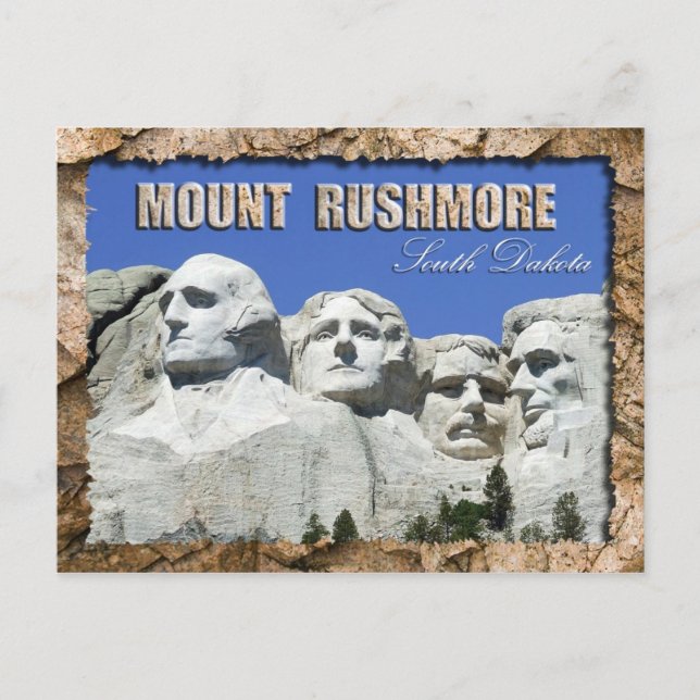 Mount Rushmore National Memorial, South Dakota Postcard (Front)